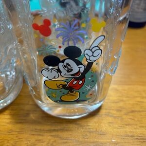McDonald's Mickey Mouse Square Glass